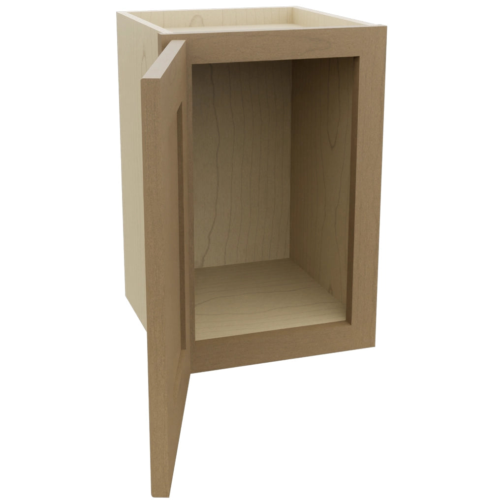 Fabuwood Galaxy Truffle W1218 Wall Standard Cabinet, Open View