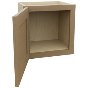 Fabuwood Galaxy Truffle W1515 Wall Standard Cabinet, Open View