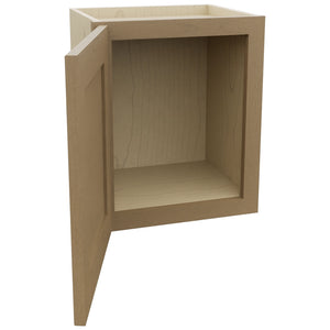 Fabuwood Galaxy Truffle W1518 Wall Standard Cabinet, Open View