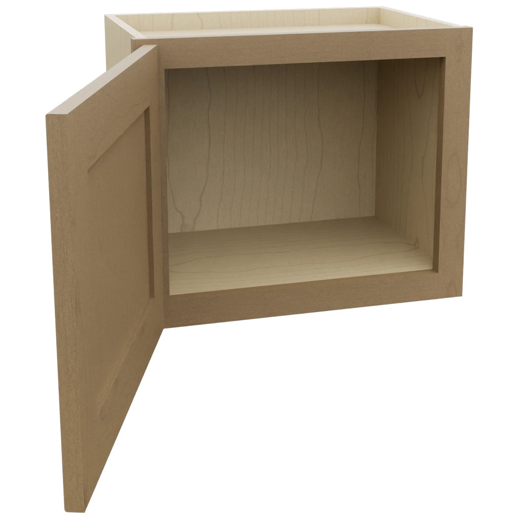 Fabuwood Galaxy Truffle W1815 Wall Standard Cabinet, Open View