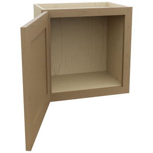 Fabuwood Galaxy Truffle W1818 Wall Standard Cabinet, Open View