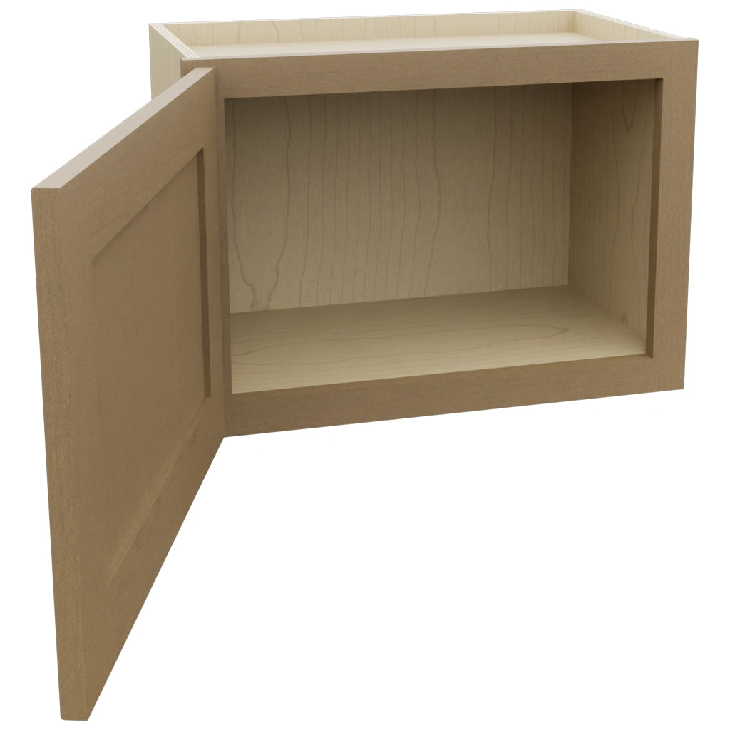 Fabuwood Galaxy Truffle W2115 Wall Standard Cabinet, Open View