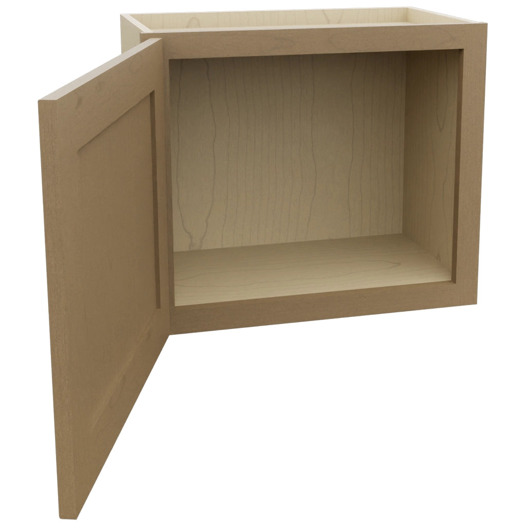 Fabuwood Galaxy Truffle W2118 Wall Standard Cabinet, Open View
