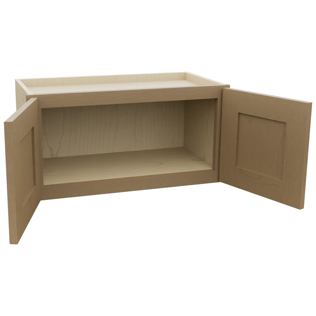 Fabuwood Galaxy Truffle W2412 Wall Standard Cabinet, Open View