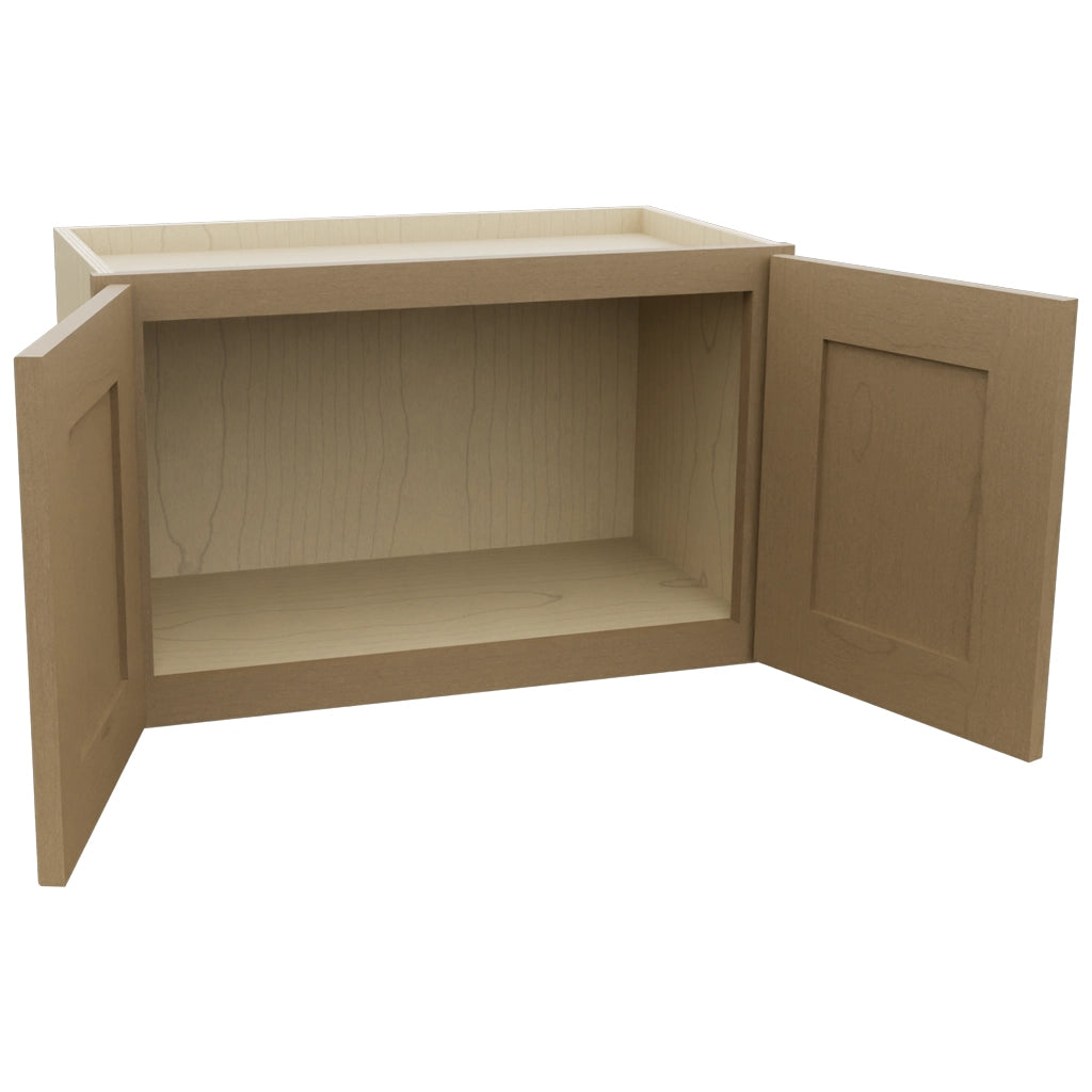Fabuwood Galaxy Truffle W2415 Wall Standard Cabinet, Open View