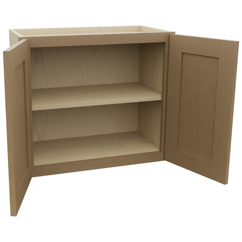 Fabuwood Galaxy Truffle W2421 Wall Standard Cabinet, Open View