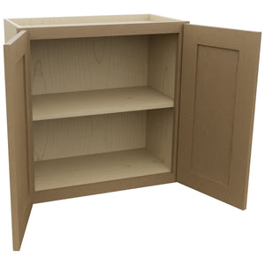 Fabuwood Galaxy Truffle W2424 Wall Standard Cabinet, Open View