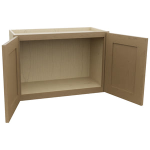 Fabuwood Galaxy Truffle W2718 Wall Standard Cabinet, Open View