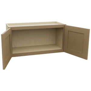 Fabuwood Galaxy Truffle W3015 Wall Standard Cabinet, Open View