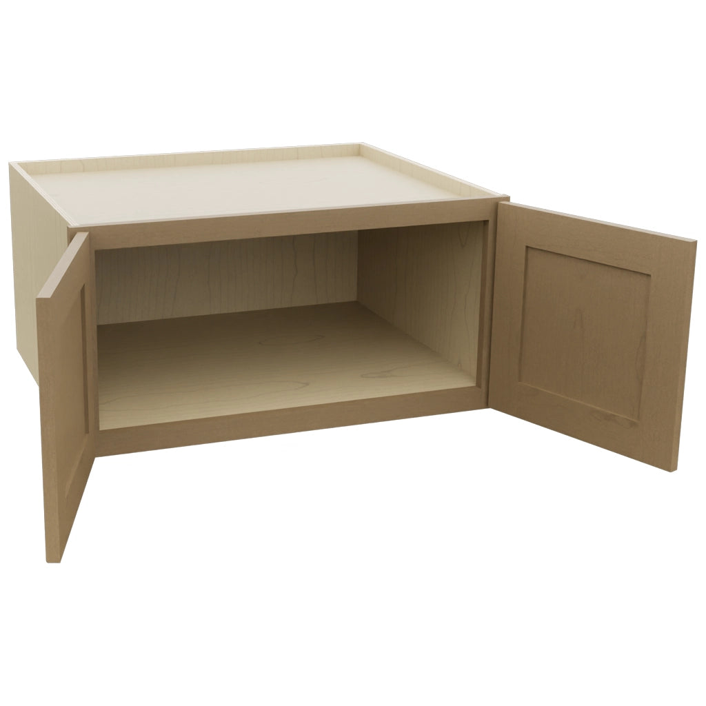 Fabuwood Galaxy Truffle W301524 Wall Deep Cabinet, Open View