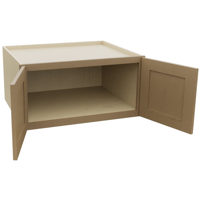 Fabuwood Galaxy Truffle W301524 Wall Deep Cabinet, Open View