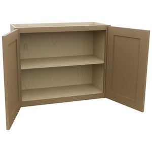 Fabuwood Galaxy Truffle W3024 Wall Standard Cabinet, Open View