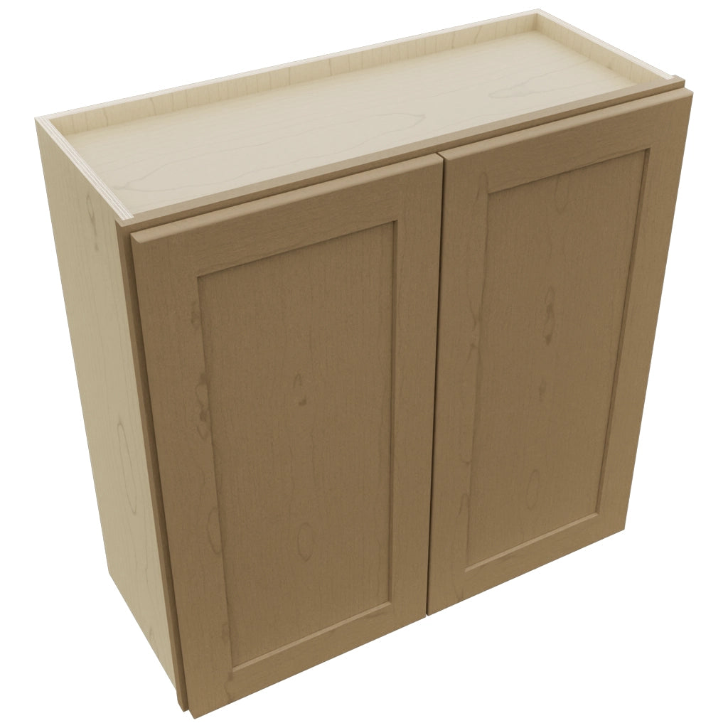 Fabuwood Galaxy Truffle W3030 Wall Standard Cabinet, Top View