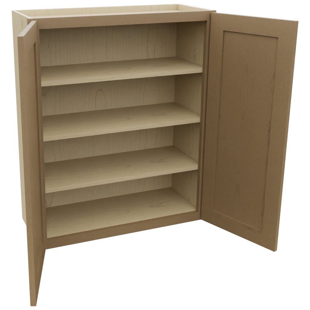 Fabuwood Galaxy Truffle W3036 Wall Standard Cabinet, Open View
