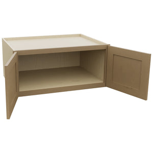 Fabuwood Galaxy Truffle W331524 Wall Deep Cabinet, Open View