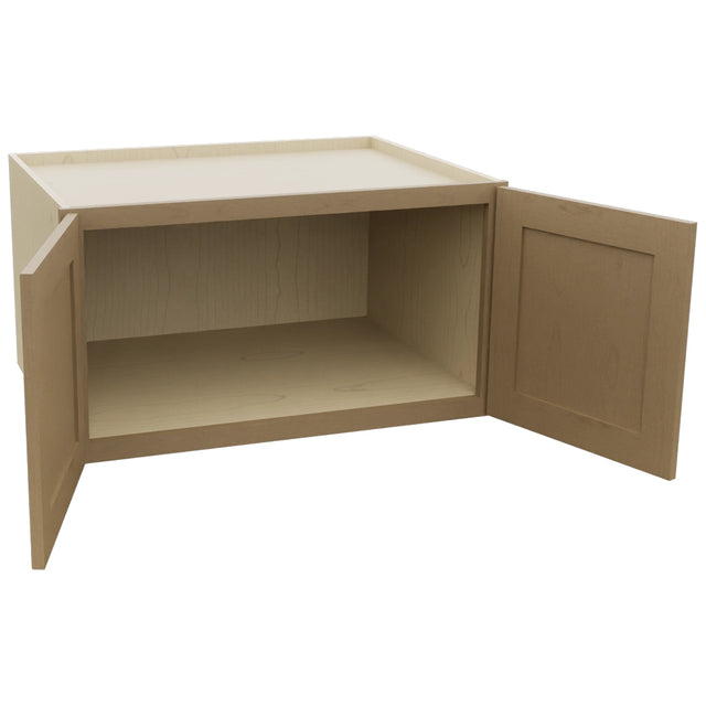 Fabuwood Galaxy Truffle W331824 Wall Deep Cabinet, Open View