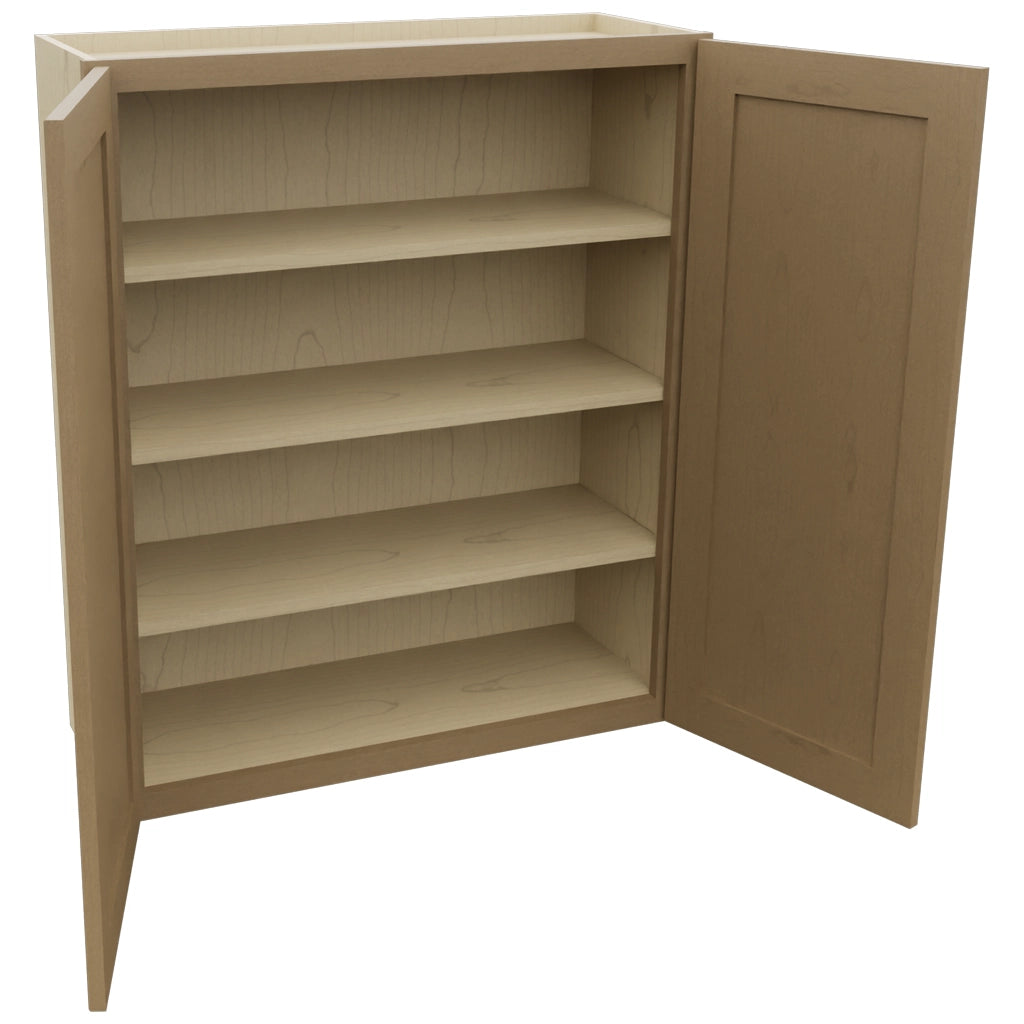 Fabuwood Galaxy Truffle W3339 Wall Standard Cabinet, Open View