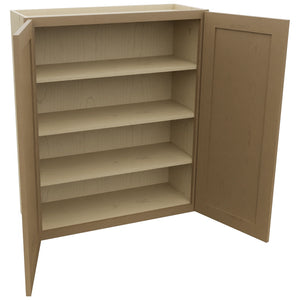 Fabuwood Galaxy Truffle W3339 Wall Standard Cabinet, Open View