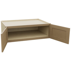 Fabuwood Galaxy Truffle W361224 Wall Deep Cabinet, Open View