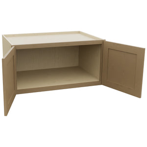 Fabuwood Galaxy Truffle W361824 Wall Deep Cabinet, Open View