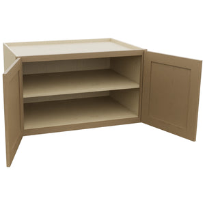 Fabuwood Galaxy Truffle W362124 Wall Deep Cabinet, Open View