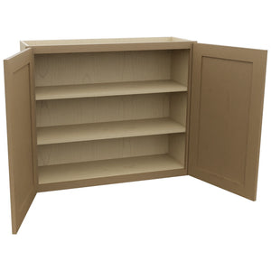 Fabuwood Galaxy Truffle W3630 Wall Standard Cabinet, Open View