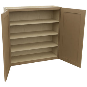 Fabuwood Galaxy Truffle W3636 Wall Standard Cabinet, Open View