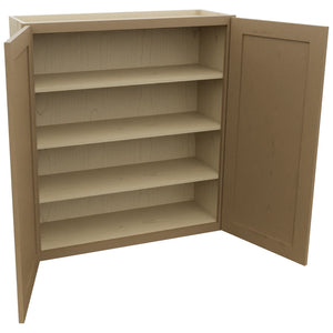 Fabuwood Galaxy Truffle W3639 Wall Standard Cabinet, Open View
