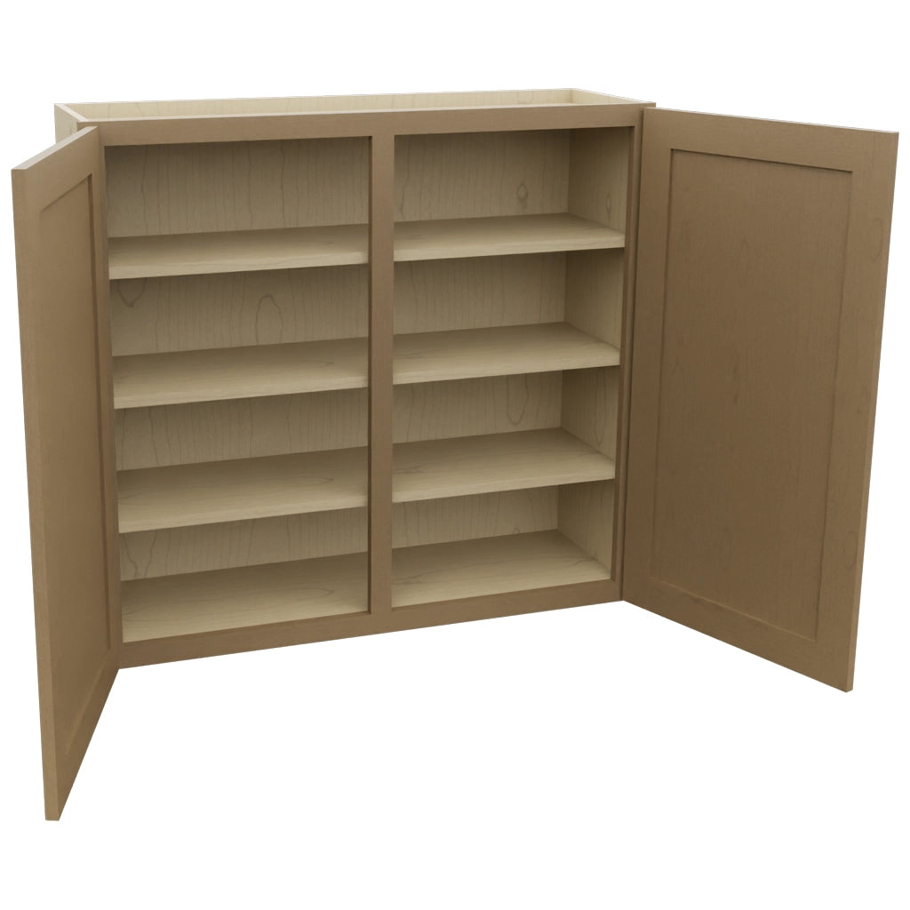 Fabuwood Galaxy Truffle W3936 Wall Standard Cabinet, Open View
