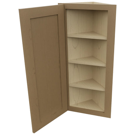 Fabuwood Galaxy Truffle WAE1236 Wall Angle End Cabinet, Open View