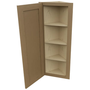 Fabuwood Galaxy Truffle WAE1242 Wall Angle End Cabinet, Open View