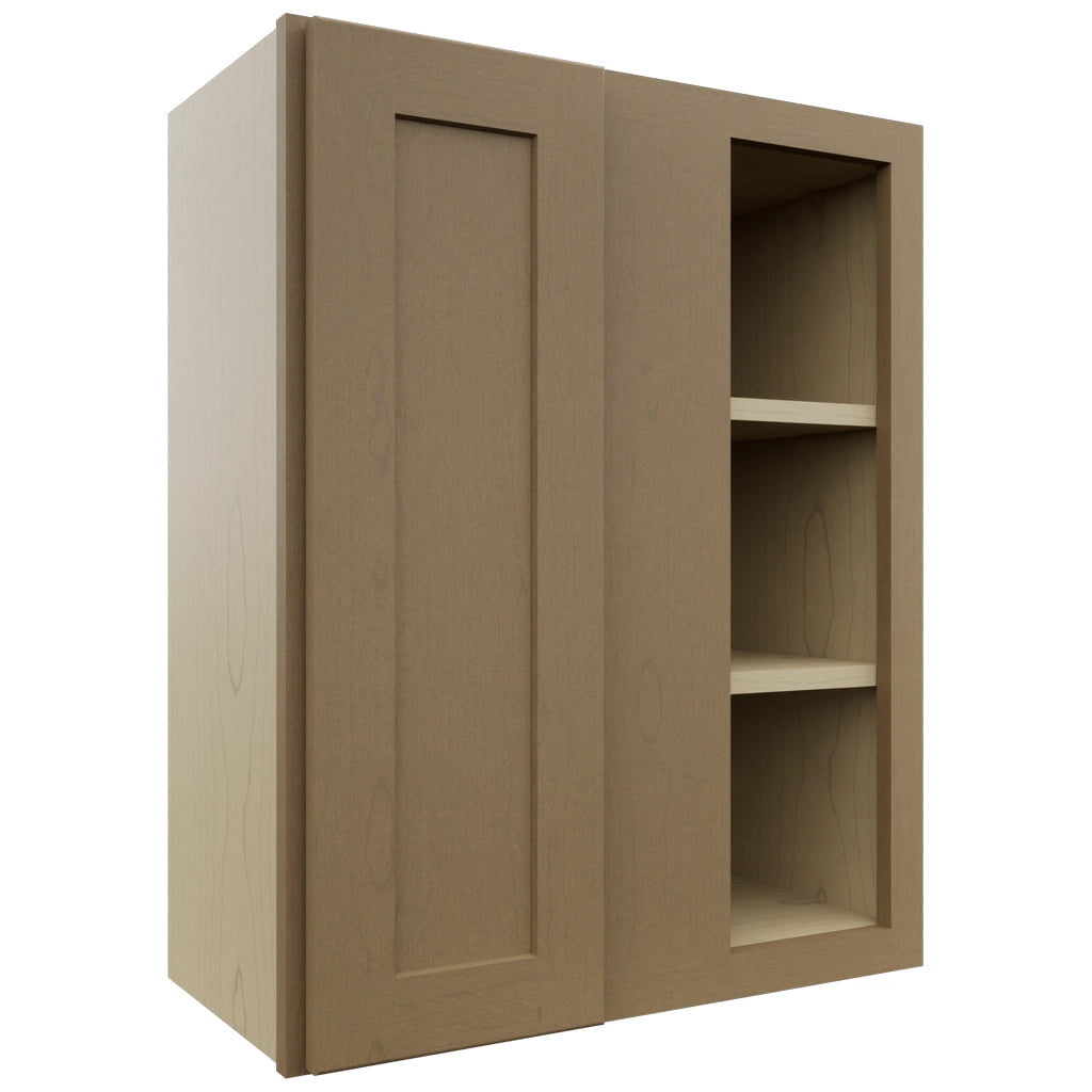 Fabuwood Galaxy Truffle WBC2430 Wall Corner Blind Cabinet, Front View