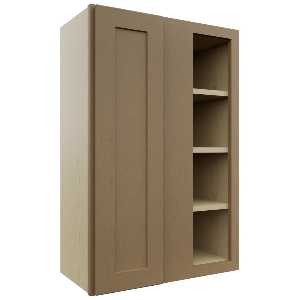 Fabuwood Galaxy Truffle WBC2436 Wall Corner Blind Cabinet, Front View