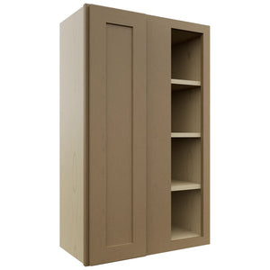 Fabuwood Galaxy Truffle WBC2439 Wall Corner Blind Cabinet, Front View