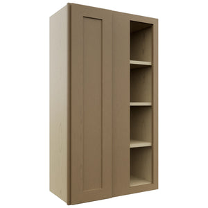 Fabuwood Galaxy Truffle WBC2442 Wall Corner Blind Cabinet, Front View
