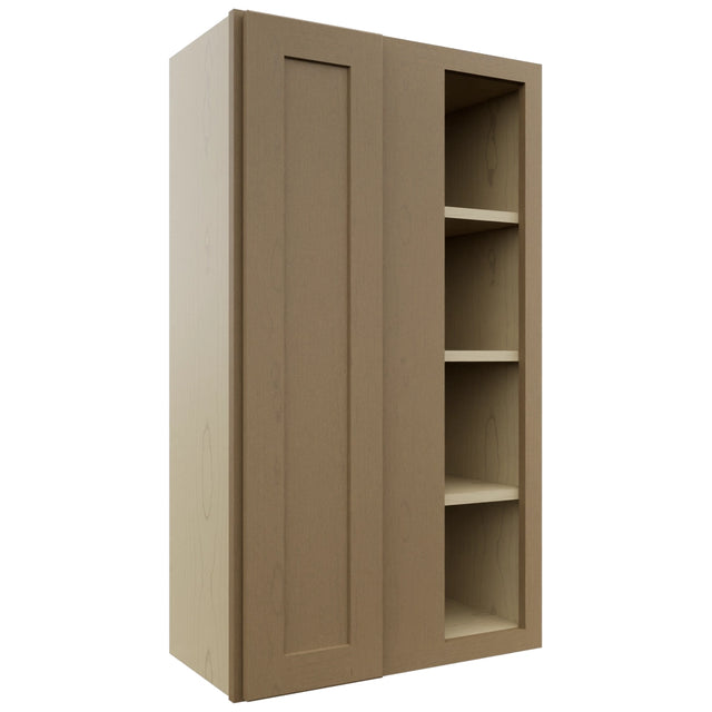 Fabuwood Galaxy Truffle WBC2442 Wall Corner Blind Cabinet, Front View