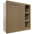 Fabuwood Galaxy Truffle WBC3030 Wall Corner Blind Cabinet, Front View