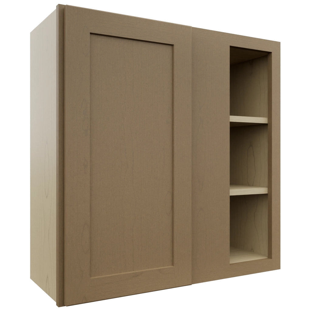 Fabuwood Galaxy Truffle WBC3030 Wall Corner Blind Cabinet, Front View