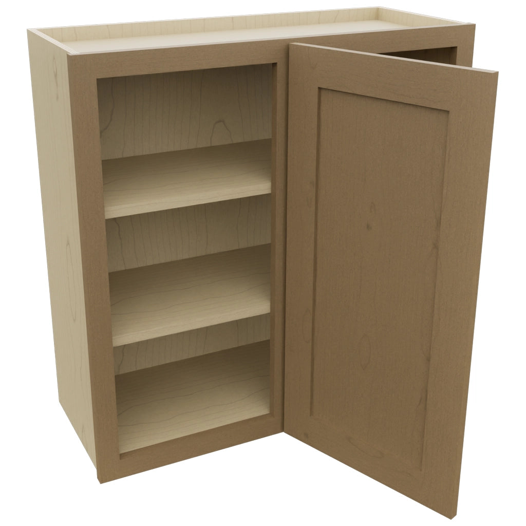 Fabuwood Galaxy Truffle WBC3030 Wall Corner Blind Cabinet, Open View