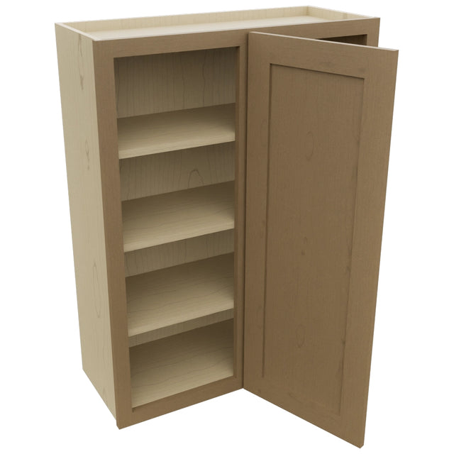 Fabuwood Galaxy Truffle WBC3039 Wall Corner Blind Cabinet, Open View
