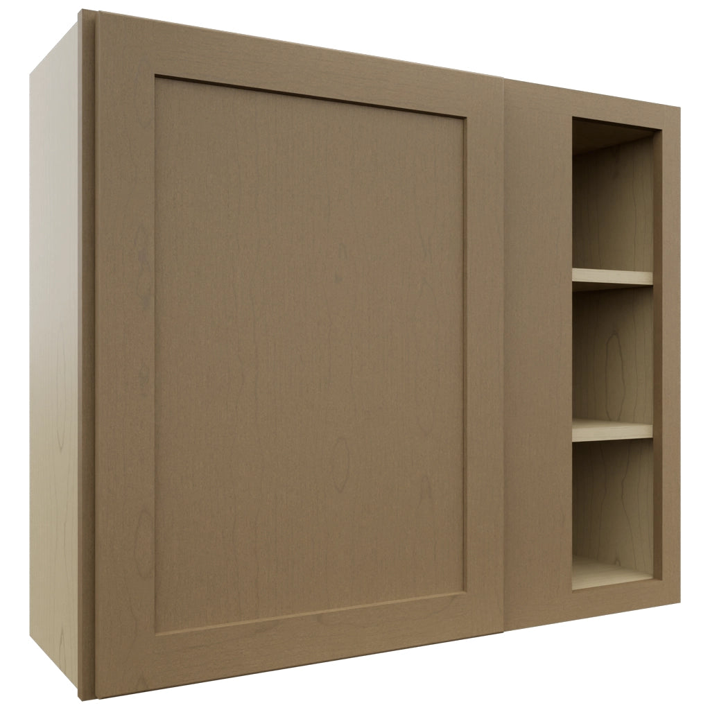 Fabuwood Galaxy Truffle WBC3630 Wall Corner Blind Cabinet, Front View