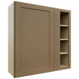 Fabuwood Galaxy Truffle WBC3636 Wall Corner Blind Cabinet, Front View