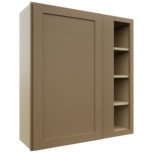 Fabuwood Galaxy Truffle WBC3639 Wall Corner Blind Cabinet, Front View