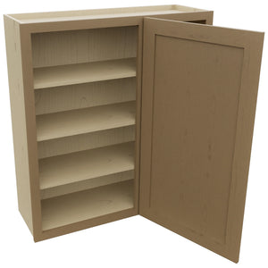 Fabuwood Galaxy Truffle WBC3639 Wall Corner Blind Cabinet, Open View