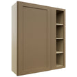 Fabuwood Galaxy Truffle WBC3642 Wall Corner Blind Cabinet, Front View