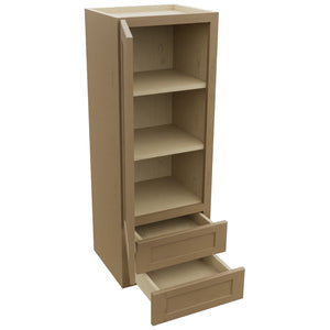 Fabuwood Galaxy Truffle WD1848 Wall Drawer Cabinet, Open View