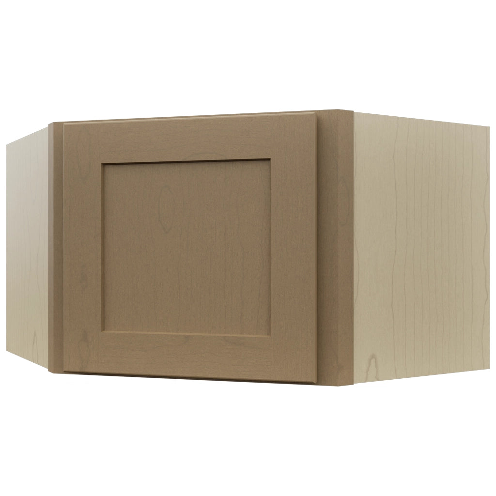 Fabuwood Galaxy Truffle WDC2415 Wall Corner Diagonal Cabinet, Front View
