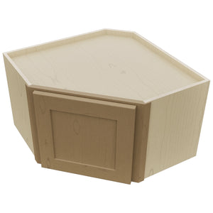 Fabuwood Galaxy Truffle WDC2415 Wall Corner Diagonal Cabinet, Top View