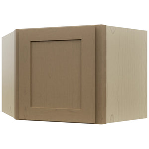 Fabuwood Galaxy Truffle WDC2418 Wall Corner Diagonal Cabinet, Front View