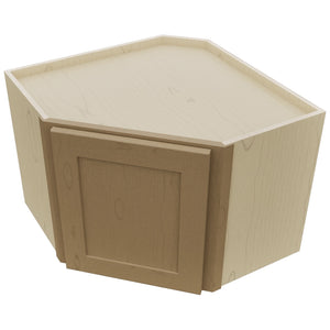 Fabuwood Galaxy Truffle WDC2418 Wall Corner Diagonal Cabinet, Top View